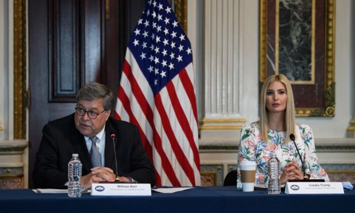 US Attorney General Bill Barr Ivanka Trump human trafficking 2020 700x420 t1Cslo